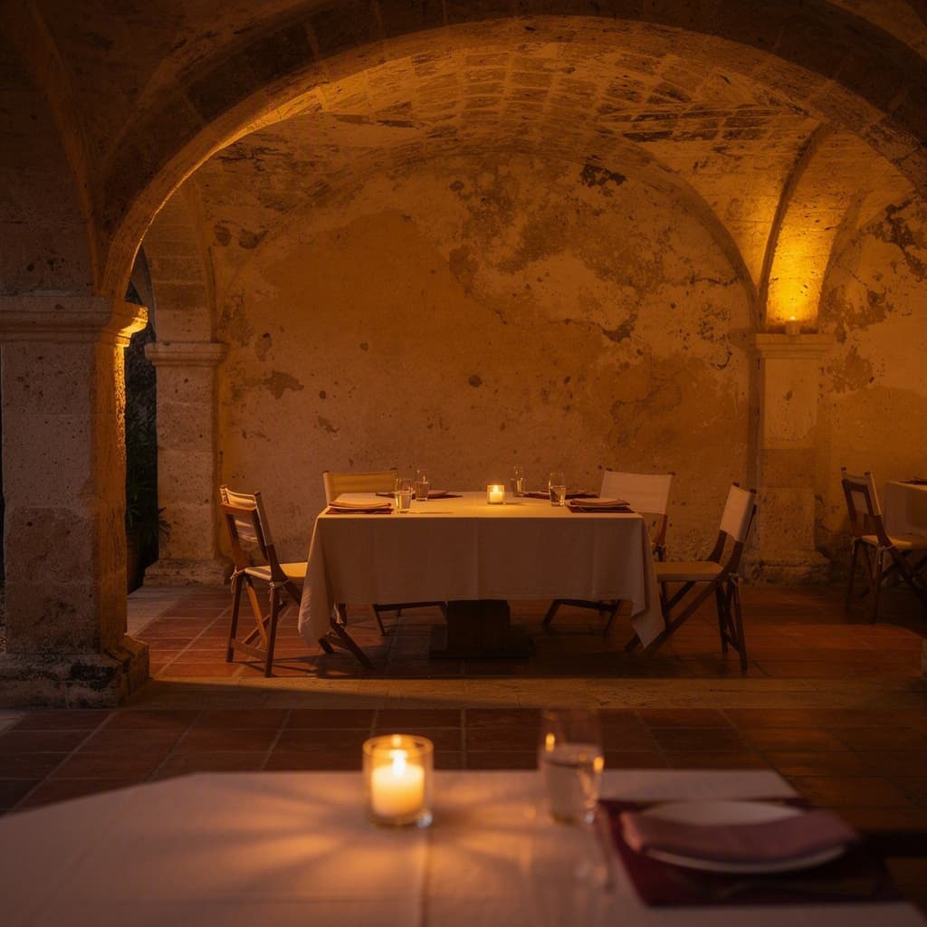 El casco restaurado, hoy restaurante de la hacienda