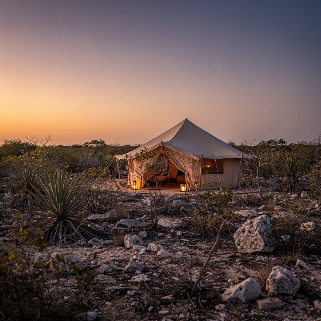 La hacienda al atardecer